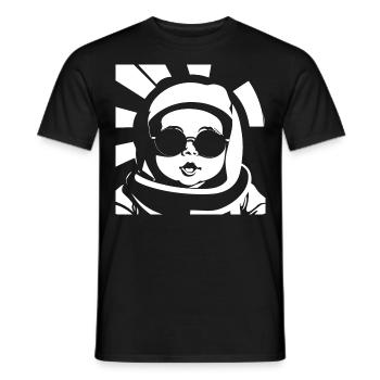 Funny Toddler Wearing Sunglasses Cool Baby - Men's T-Shirt - black - Front - AI Model Male 178 light (178cm)
