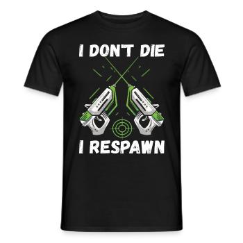 Laser Tag Anniversaire Laser Tag Joueur - T-shirt homme - noir - Devant - AI Model Male 178 light (178cm)