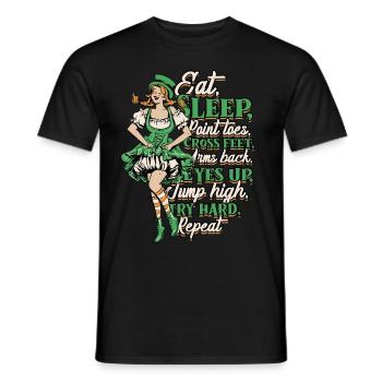 Danse irlandaise Danse irlandaise Feis - T-shirt homme - noir - Devant - AI Model Male 178 light (178cm)