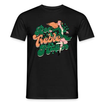 Danse irlandaise Bobine de danse irlandaise Treble Maker - T-shirt homme - noir - Devant - AI Model Male 178 light (178cm)