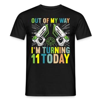 Laser Tag Anniversaire Laser Tag Joueur - T-shirt homme - noir - Devant - AI Model Male 178 light (178cm)