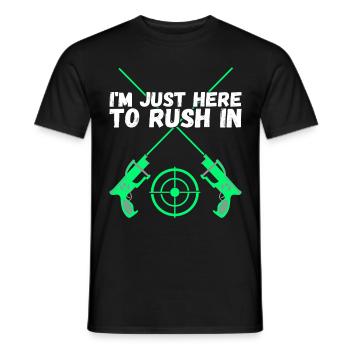 Laser Tag Anniversaire Laser Tag Joueur - T-shirt homme - noir - Devant - AI Model Male 178 light (178cm)