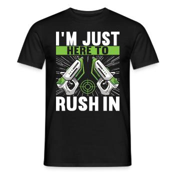 Laser Tag Anniversaire Laser Tag Joueur - T-shirt homme - noir - Devant - AI Model Male 178 light (178cm)