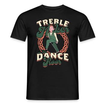 Danse irlandaise Danse irlandaise Feis - T-shirt homme - noir - Devant - AI Model Male 178 light (178cm)