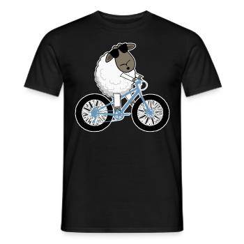 Fatbike Mouton Fat Bike - T-shirt homme - noir - Devant - AI Model Male 178 light (178cm)