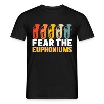 Euphonium Euphonist - Männer T-Shirt - Schwarz - Vorne - AI Model Male 178 light (178cm)