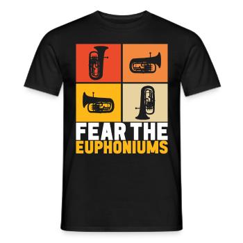 Euphonium Euphonist - Männer T-Shirt - Schwarz - Vorne - AI Model Male 178 light (178cm)