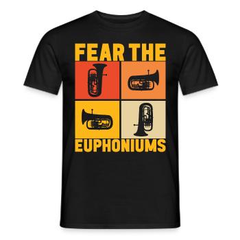 Euphonium Euphonist - Männer T-Shirt - Schwarz - Vorne - AI Model Male 178 light (178cm)