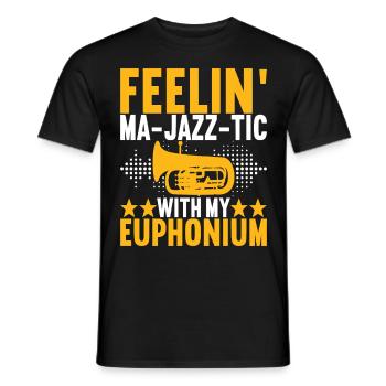 Euphonium Euphonist - Männer T-Shirt - Schwarz - Vorne - AI Model Male 178 light (178cm)