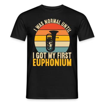 Euphonium Euphonist - Männer T-Shirt - Schwarz - Vorne - AI Model Male 178 light (178cm)