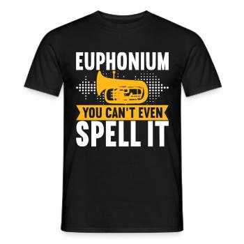 Euphonium Euphonist - Men's T-Shirt - black - Front - AI Model Male 178 light (178cm)