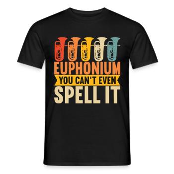 Euphonium Euphonist - Männer T-Shirt - Schwarz - Vorne - AI Model Male 178 light (178cm)