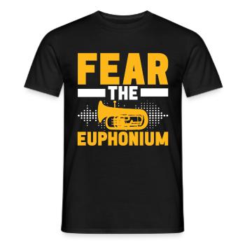 Euphonium Euphonist - Men's T-Shirt - black - Front - AI Model Male 178 light (178cm)