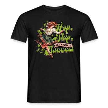 Danse irlandaise Danse irlandaise Feis - T-shirt homme - noir - Devant - AI Model Male 178 light (178cm)