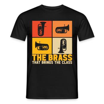 Euphonium Joueur d’euphonium - T-shirt homme - noir - Devant - AI Model Male 178 light (178cm)