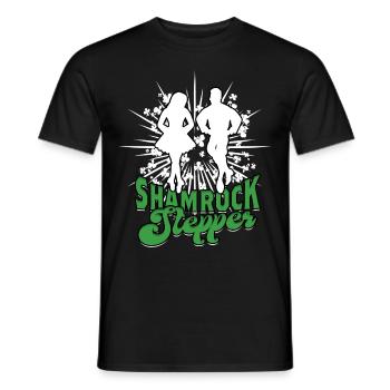 Danse irlandaise Irischer Tanz Feis Shamrock Stepper - T-shirt homme - noir - Devant - AI Model Male 178 light (178cm)