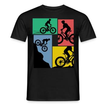 Fat Bike Blague Fatbike - T-shirt homme - noir - Devant - AI Model Male 178 light (178cm)