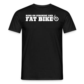 Fatbike Fat Bike - T-shirt homme - noir - Devant - AI Model Male 178 light (178cm)