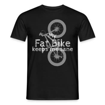 Fatbike Blague Fat Bike - T-shirt homme - noir - Devant - AI Model Male 178 light (178cm)