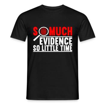 Forensics Forensic Scientist - Men's T-Shirt - black - Front - AI Model Male 178 light (178cm)