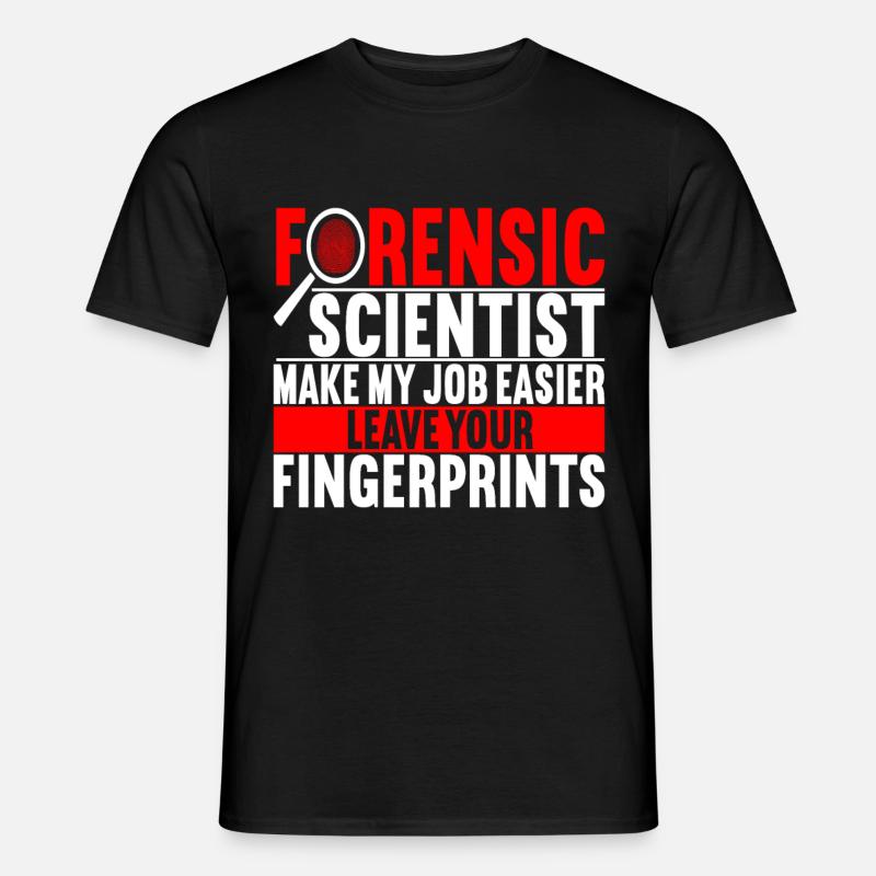 Forensik Forensiker - Männer T-Shirt - Schwarz