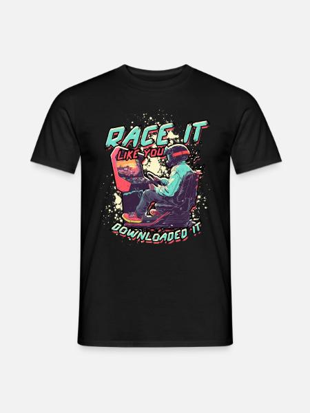 Course Sim - T-shirt homme - noir