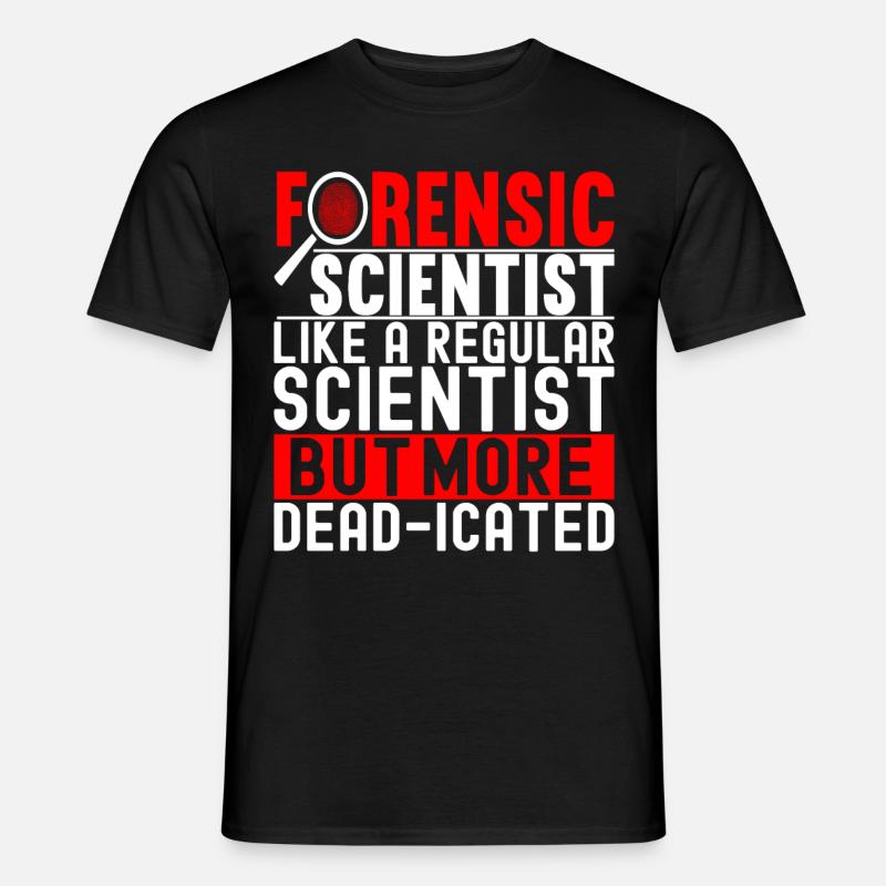 Forensik Forensiker - Männer T-Shirt - Schwarz
