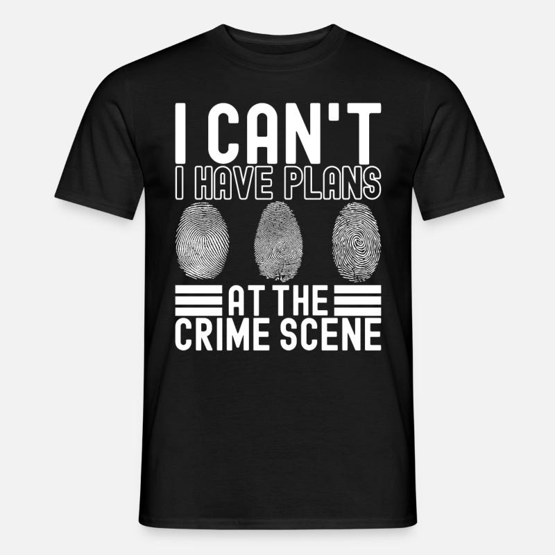 Forensik Forensiker - Männer T-Shirt - Schwarz