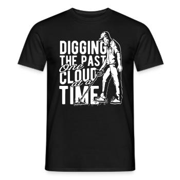 Détecteur de pêche à la terre Chasseur de trésors - T-shirt homme - noir - Devant - AI Model Male 178 light (178cm)