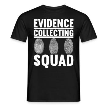Forensics Forensic Scientist - Men's T-Shirt - black - Front - AI Model Male 178 light (178cm)