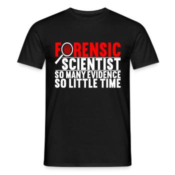 Forensik Forensiker - Männer T-Shirt - Schwarz - Vorne - AI Model Male 178 light (178cm)