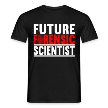 Forensik Forensiker - Männer T-Shirt - Schwarz - Vorne - AI Model Male 178 light (178cm)