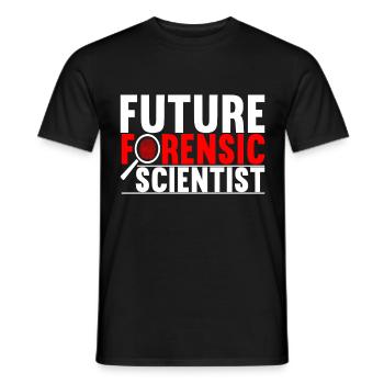 Forensik Forensiker - Männer T-Shirt - Schwarz - Vorne - AI Model Male 178 light (178cm)