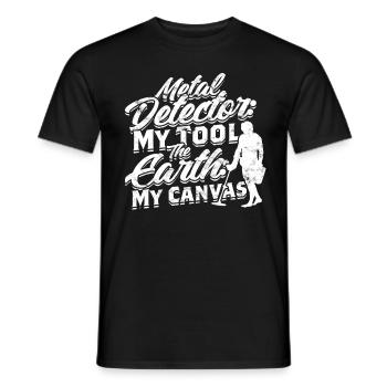 Chasseur de trésors Dirt Fishing Detectorist - T-shirt homme - noir - Devant - AI Model Male 178 light (178cm)