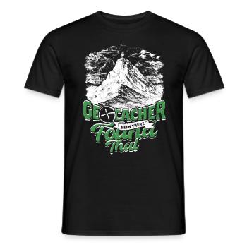 Géocache - T-shirt homme - noir - Devant - AI Model Male 178 light (178cm)