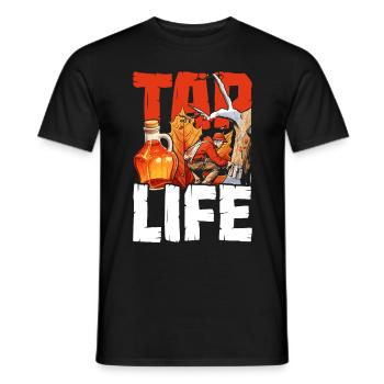 Maple Syrup Maple Tree Maple Sap Tap Life - Men's T-Shirt - black - Front - AI Model Male 178 light (178cm)