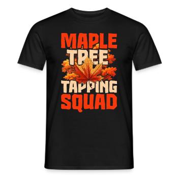 Maple Syrup Maple Sap Maple Tree Tapping Squad - Men's T-Shirt - black - Front - AI Model Male 178 light (178cm)