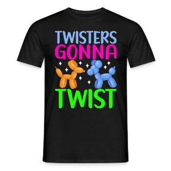 Balloon Animal Balloon Twisting - Men's T-Shirt - black - Front - AI Model Male 178 light (178cm)
