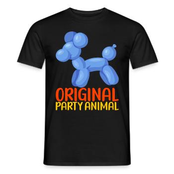 Balloon Animal Balloon Twisting - Men's T-Shirt - black - Front - AI Model Male 178 light (178cm)