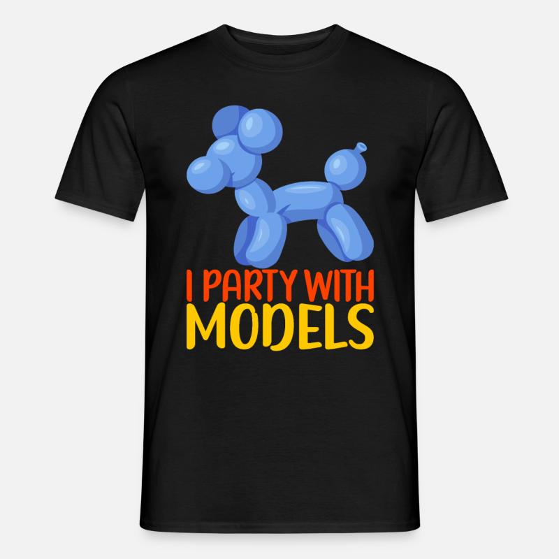 Ballontier Balloon Twisting - Männer T-Shirt - Schwarz