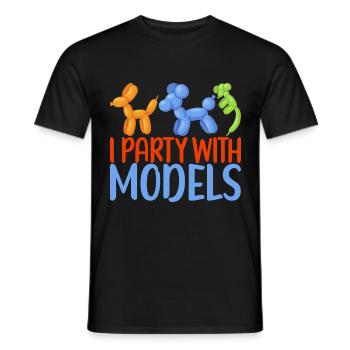Balloon Animal Balloon Twisting - Men's T-Shirt - black - Front - AI Model Male 178 light (178cm)