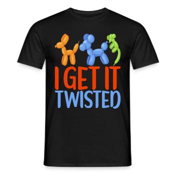 Balloon Animal Balloon Twisting - Men's T-Shirt - black - Front - AI Model Male 178 light (178cm)