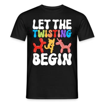 Balloon Animal Balloon Twisting - Men's T-Shirt - black - Front - AI Model Male 178 light (178cm)