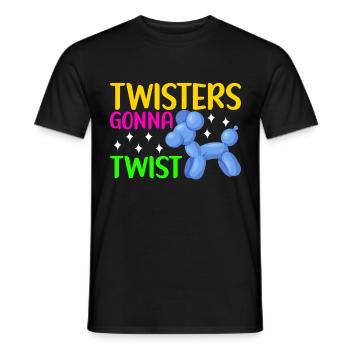 Balloon Animal Balloon Twisting - Men's T-Shirt - black - Front - AI Model Male 178 light (178cm)