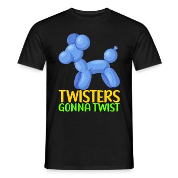 Balloon Animal Balloon Twisting - Men's T-Shirt - black - Front - AI Model Male 178 light (178cm)