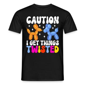 Balloon Animal Balloon Twisting - Men's T-Shirt - black - Front - AI Model Male 178 light (178cm)