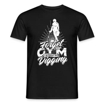Détecteur de pêche à la terre Chasseur de trésors - T-shirt homme - noir - Devant - AI Model Male 178 light (178cm)