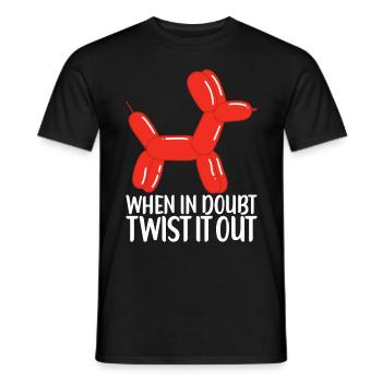 Balloon Animal Balloon Twisting - Men's T-Shirt - black - Front - AI Model Male 178 light (178cm)