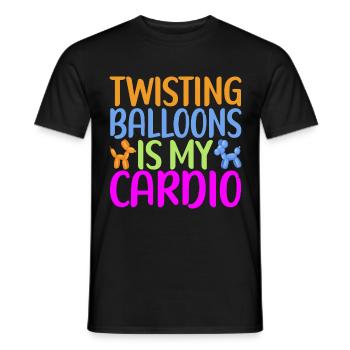 Balloon Animal Balloon Twisting - Men's T-Shirt - black - Front - AI Model Male 178 light (178cm)