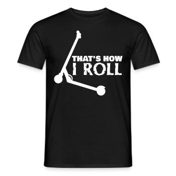 Kick Scooter Scooter - Männer T-Shirt - Schwarz - Vorne - AI Model Male 178 light (178cm)
